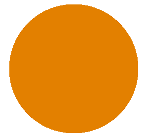 2 Orange Round Thermal Transfer
