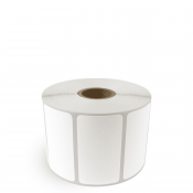 2.25x1.25 - White / Thermal Transfer